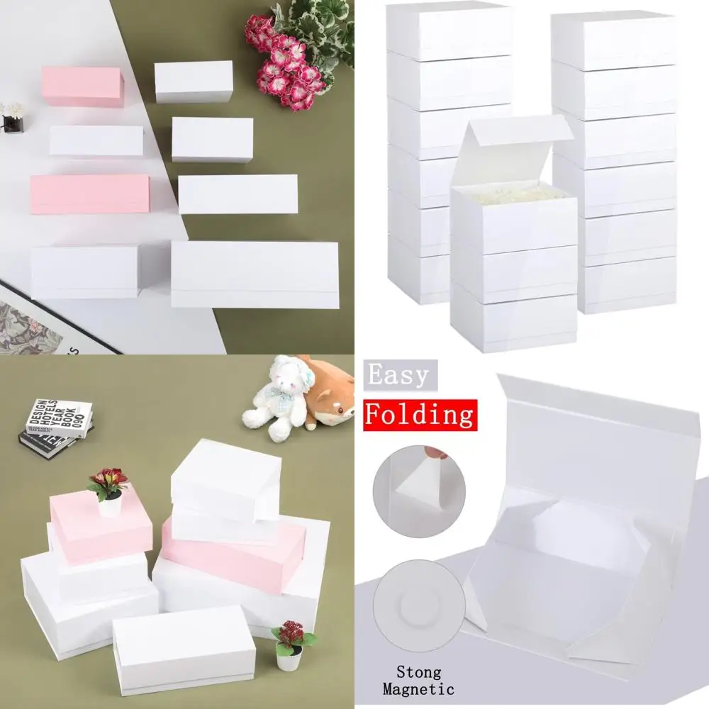 Набор из 15 подарочных коробок с магнитной крышкой, 8x8x4 дюйма, белые, для малого бизнеса, подарков и предложений
Набор из 15 подарочных коробок с магнитной крышкой, 8x8x4 дюйма, белые, для малого бизнеса, подарков и предложений