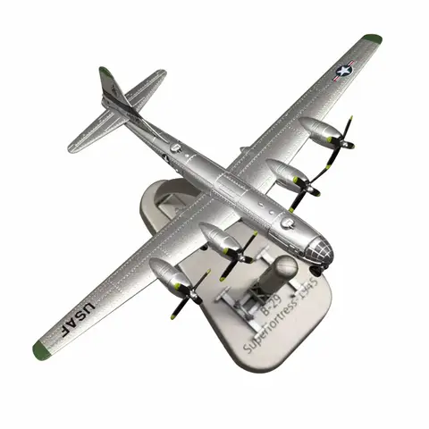 Pressofuso 1:300 US B29 B-29 Superfortress Air Fortress Bomber Aereo Modello pressofuso in lega con kit modello missile Little Boy Raccogliere