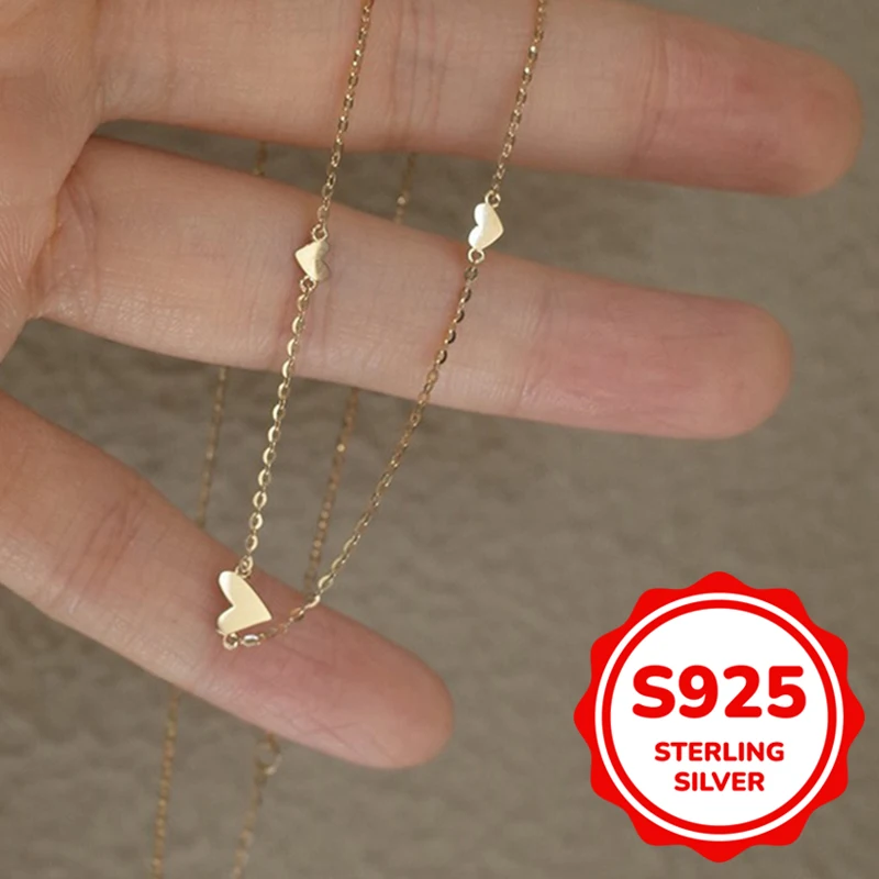 S925 authentic sterling silver necklace for women love exquisite versatile sweet elegant fashionable daily
S925 authentic sterling silver necklace for women love exquisite versatile sweet elegant fashionable daily