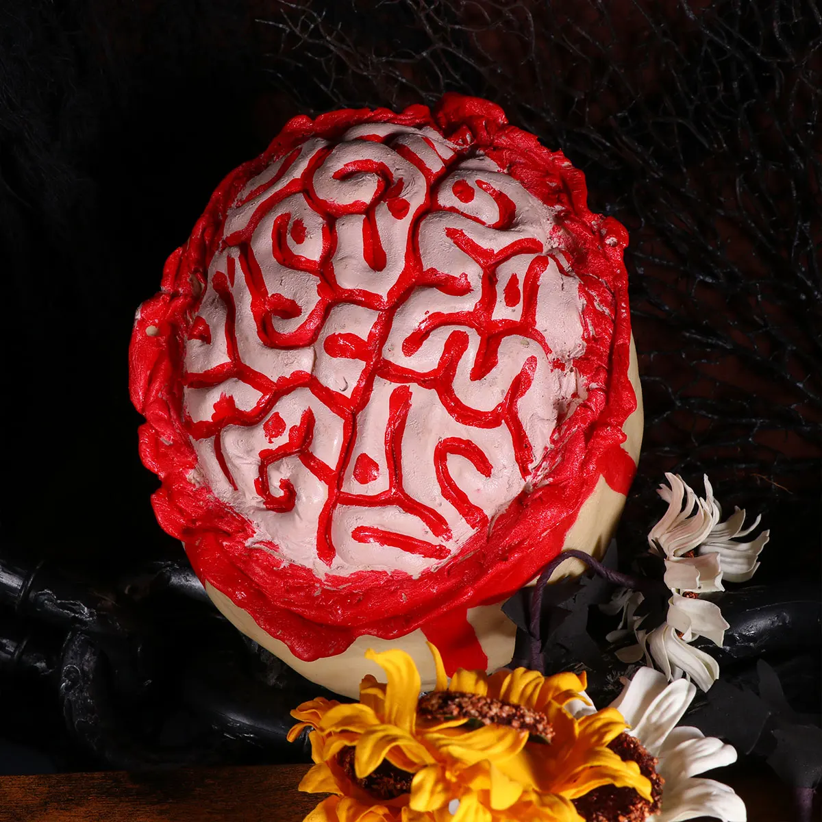 Brain-head Cap Decoration Halloween Hats Props for Men Women Kids Realistic Bloody Rubber Lightweight Masquerade Party Toys
Brain-head Cap Decoration Halloween Hats Props for Men Women Kids Realistic Bloody Rubber Lightweight Masquerade Party Toys