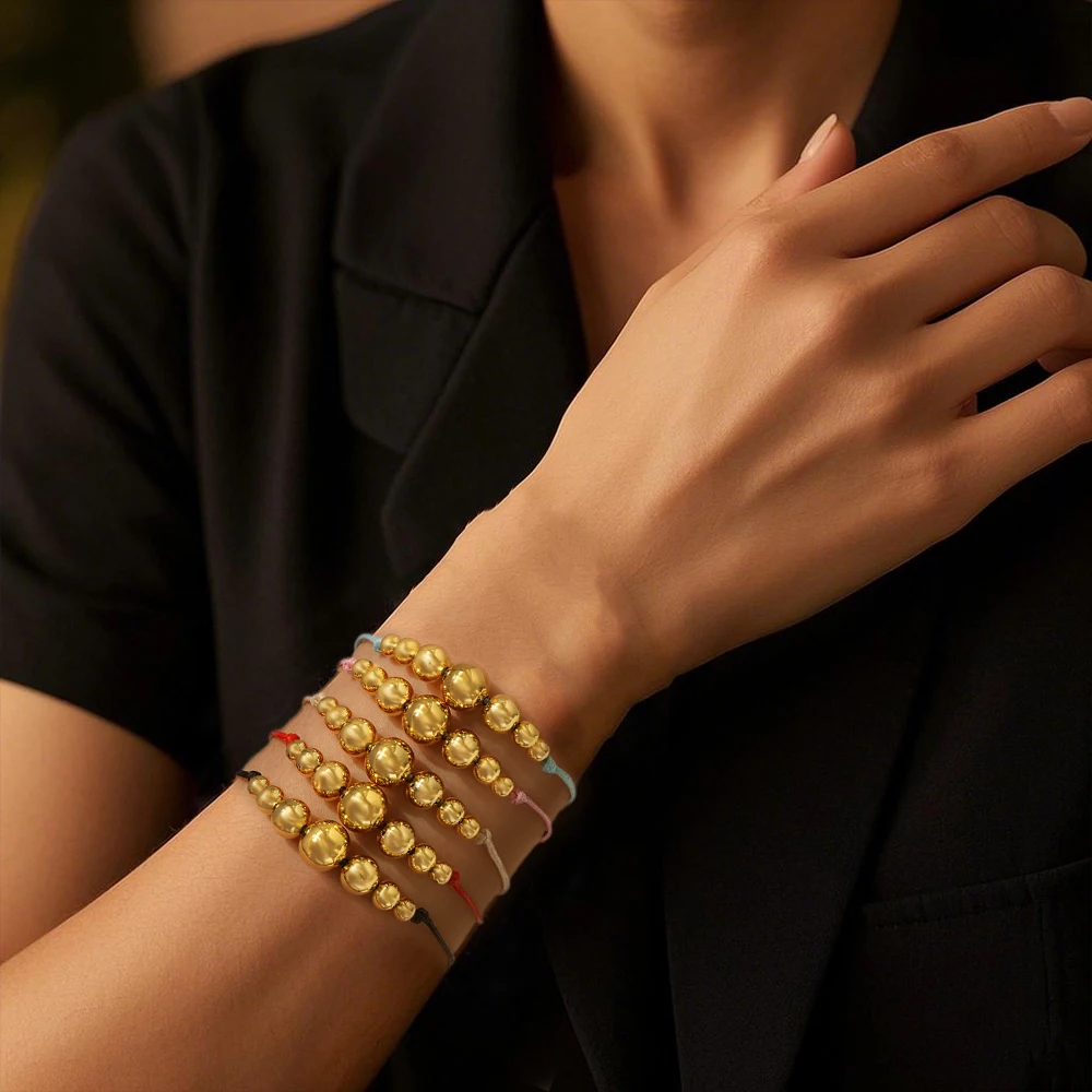 Go2boho Fashion Jewelry Gold Plated Ball Bracelet Adjustable String Women Men Handmade Design
Go2boho Fashion Jewelry Gold Plated Ball Bracelet Adjustable String Women Men Handmade Design