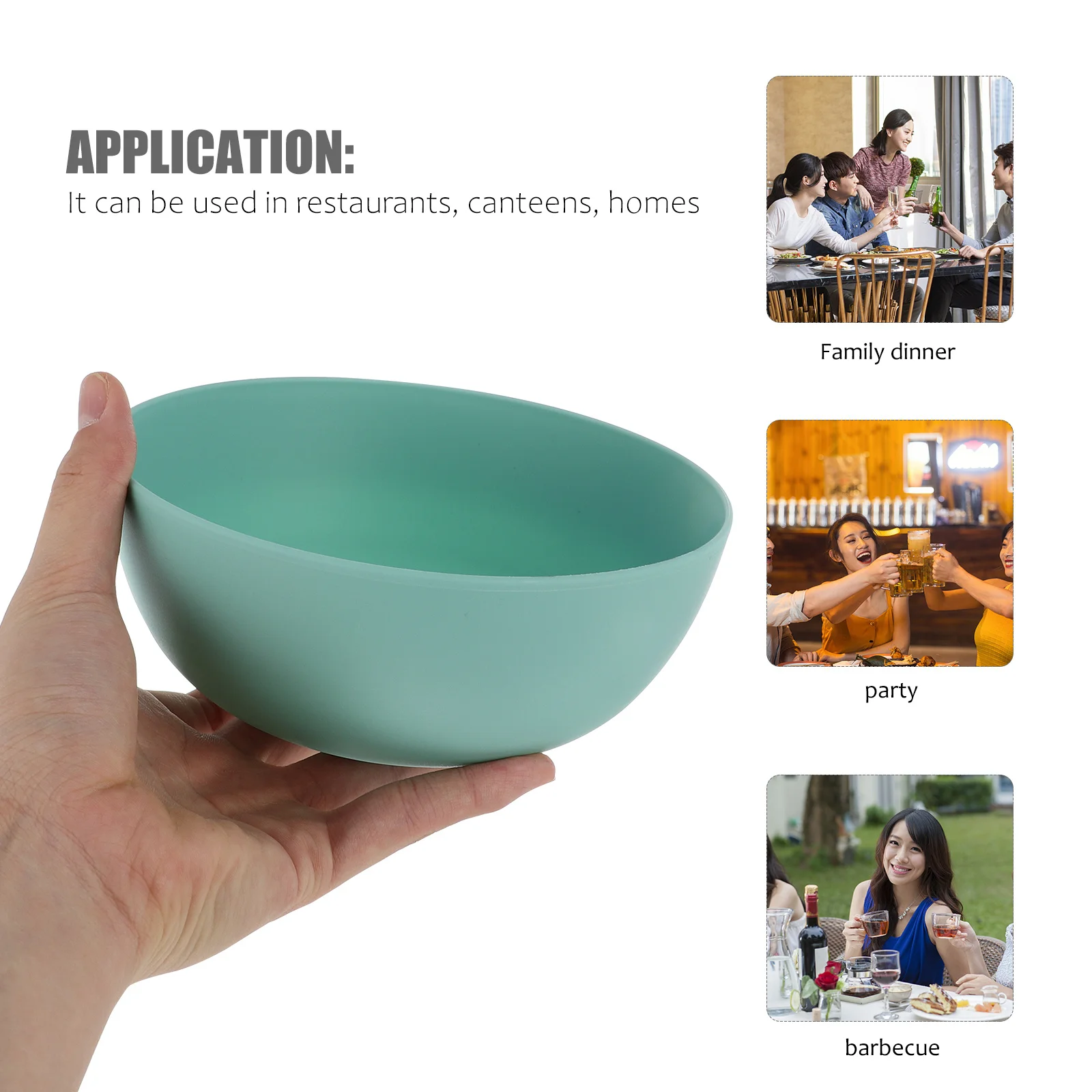 6pcs Plastic Bowl Set Smooth Edges Safe For Soup Rice Noodle Salad Fruit Home Dinnerware Container Ramen Bowl
6pcs Plastic Bowl Set Smooth Edges Safe For Soup Rice Noodle Salad Fruit Home Dinnerware Container Ramen Bowl