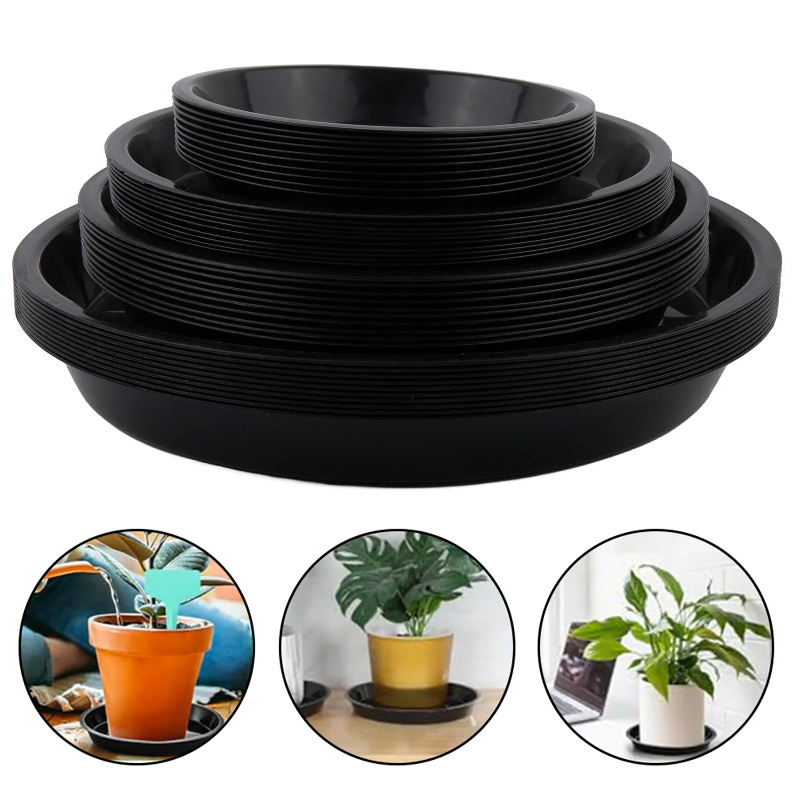 Round Flat Edge Trays Flower Pot Saucers Dirt-Repellent Trays Easy Maintenance Design Lightweight Plastic Trays
Round Flat Edge Trays Flower Pot Saucers Dirt-Repellent Trays Easy Maintenance Design Lightweight Plastic Trays