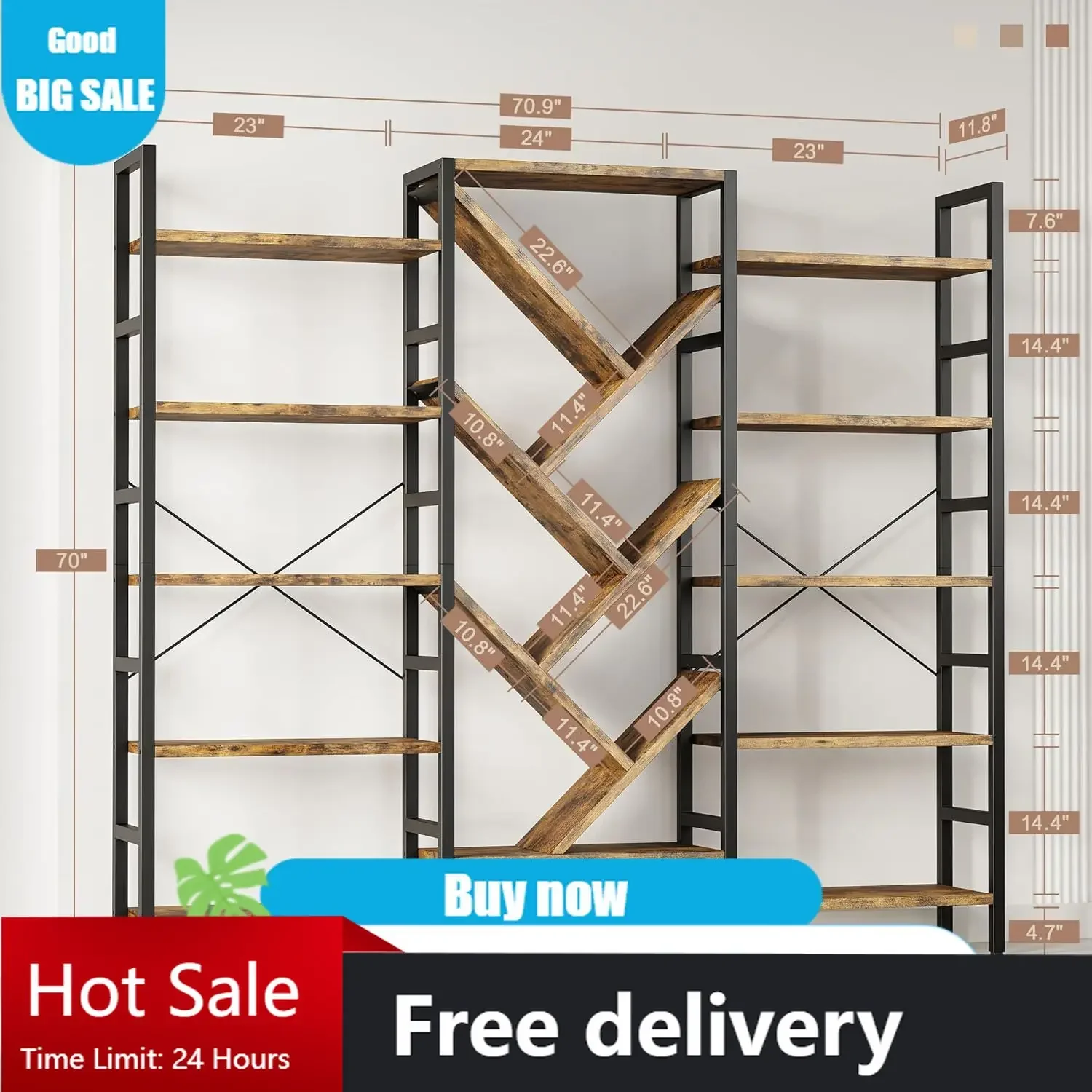 BestsellerBestsellerBestsellerFinally Organized 70x70 Triple 5 Tier Book Shelf, Large Wooden Bookcase with 17 Open Display Shelf
BestsellerBestsellerBestsellerFinally Organized 70x70 Triple 5 Tier Book Shelf, Large Wooden Bookcase with 17 Open Display Shelf