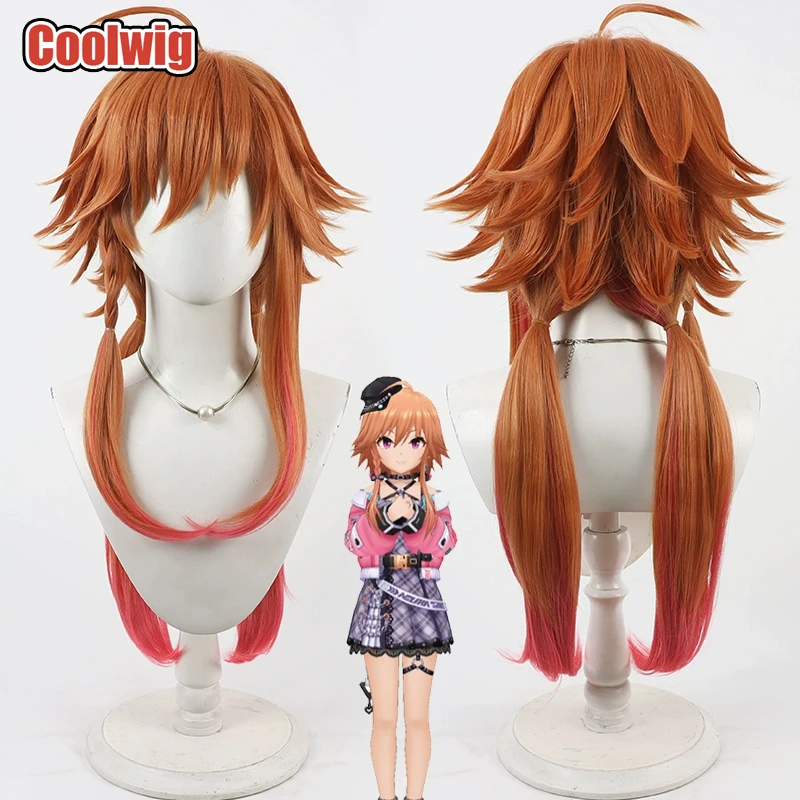 Coolwig Synthetic Hair Ninomiya Asuka Cosplay Wigs The Idolmaster Cinderella Girls 60cm Long Orange Mixed Red Wig Heat Resistant
Coolwig Synthetic Hair Ninomiya Asuka Cosplay Wigs The Idolmaster Cinderella Girls 60cm Long Orange Mixed Red Wig Heat Resistant