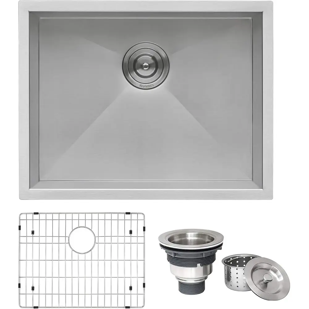 Кухонная мойка из нержавеющей стали с одной чашей, 23 дюйма, подстольная, 16G, с нулевым радиусом, без подготовки для установки смесителя
Кухонная мойка из нержавеющей стали с одной чашей, 23 дюйма, подстольная, 16G, с нулевым радиусом, без подготовки для установки смесителя