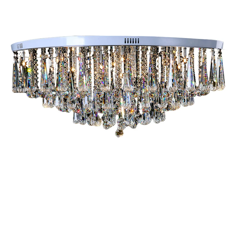 Modern Crystal Ceiling Light for living room luxury Round Home decor hanging light Fixture Luxury Dining Room led Cristal Lustre
Modern Crystal Ceiling Light for living room luxury Round Home decor hanging light Fixture Luxury Dining Room led Cristal Lustre