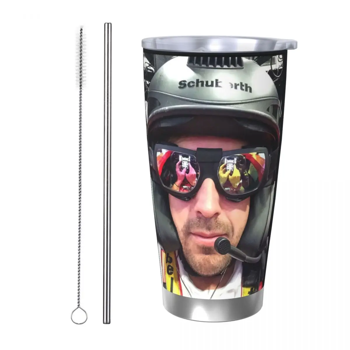 Fernando Alonso Art Stainless Steel Tumbler Vacuum Insulated Mug Thermal Cold Cups Straws With Lid 20oz
Fernando Alonso Art Stainless Steel Tumbler Vacuum Insulated Mug Thermal Cold Cups Straws With Lid 20oz