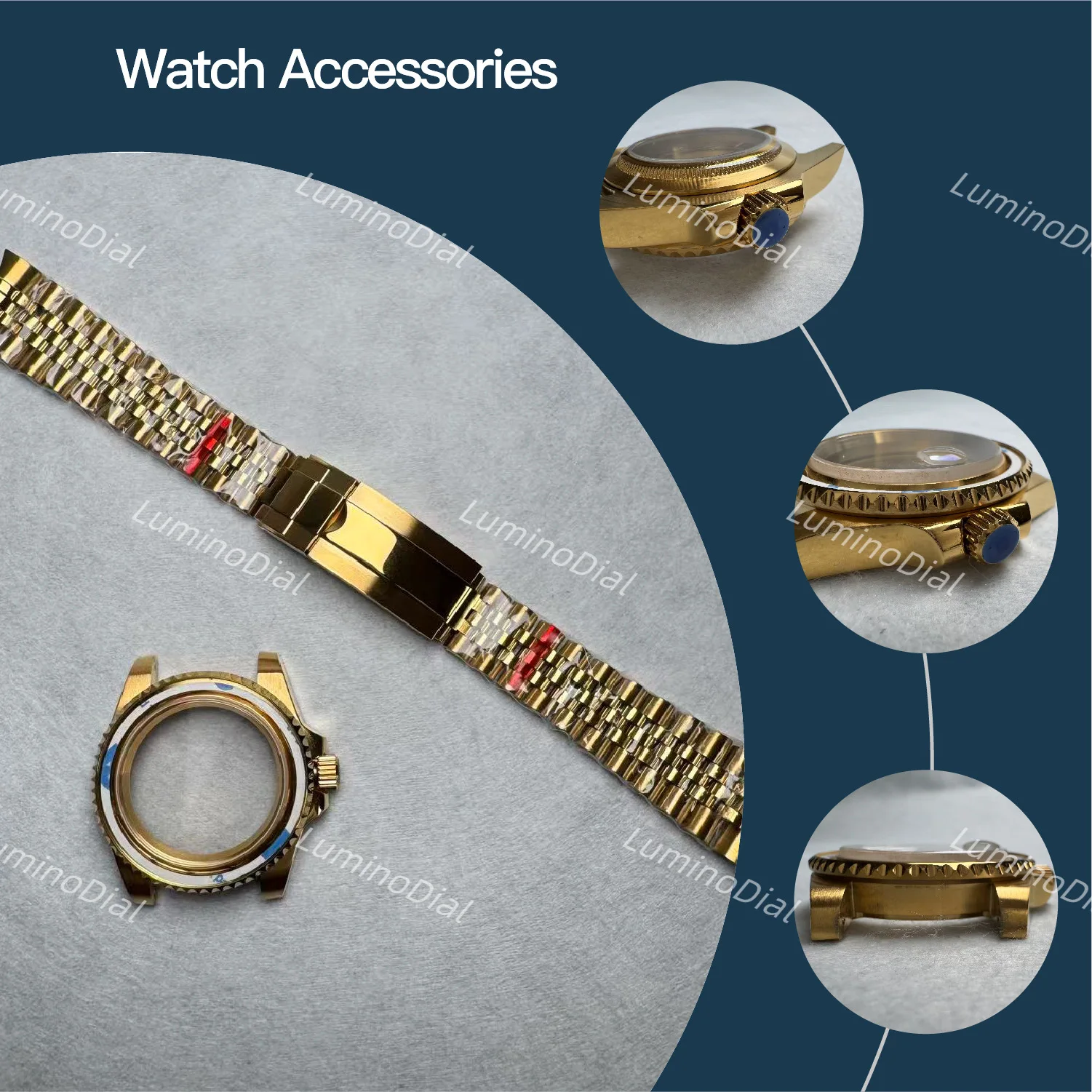 Men Watch Accessories 40mm SUB series Case All golden color Sapphire Glass Watch Accessories for NH34/35/36 movements
Men Watch Accessories 40mm SUB series Case All golden color Sapphire Glass Watch Accessories for NH34/35/36 movements