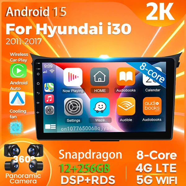 Android 15 Qualcomm Carplay Автомобильный радиоприемник для Hyundai i30 2011-2017 Мультимедийный видеоплеер Навигация DVD Стерео 2Din DSP GPS BT
Android 15 Qualcomm Carplay Автомобильный радиоприемник для Hyundai i30 2011-2017 Мультимедийный видеоплеер Навигация DVD Стерео 2Din DSP GPS BT
