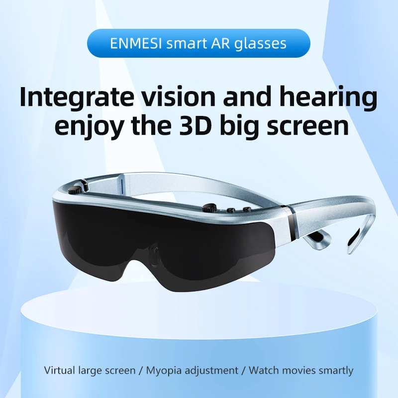 ENMESI V30 AR Glasses Real 3D 120'' HD Screen with 2D 3D Switching Button Smart Glasses for Home entertainment Gaming Video
ENMESI V30 AR Glasses Real 3D 120'' HD Screen with 2D 3D Switching Button Smart Glasses for Home entertainment Gaming Video