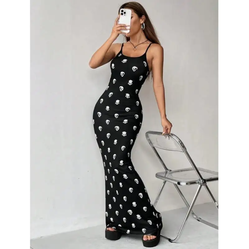 Long Skeleton Print oulder Strap Dr Women's Summer Faion Cross-Border Design 28904 Sle Casual Sportswear Set
Long Skeleton Print oulder Strap Dr Women's Summer Faion Cross-Border Design 28904 Sle Casual Sportswear Set