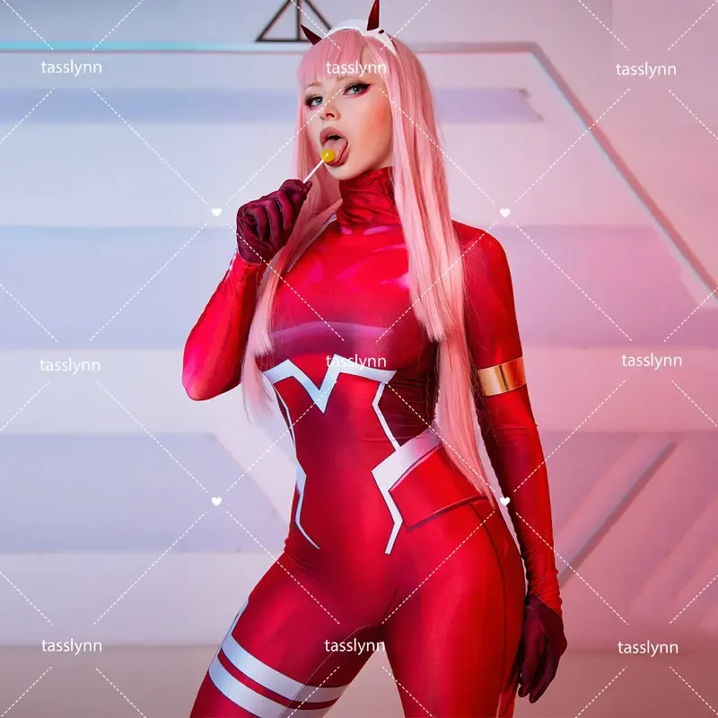Anime DARLING In The FRANXX ZERO TWO Cosplay Costume Jumpsuits & Rompers Spandex Halloween Costume for Women
Anime DARLING In The FRANXX ZERO TWO Cosplay Costume Jumpsuits & Rompers Spandex Halloween Costume for Women