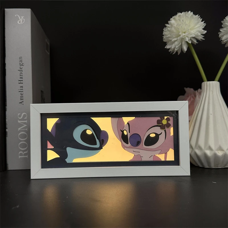 Cartoon Stitch Photo Frame Funny Frame Night Light Birthday Holiday Gifts for Kids Remote Control Lamp Tabletop Decoration
Cartoon Stitch Photo Frame Funny Frame Night Light Birthday Holiday Gifts for Kids Remote Control Lamp Tabletop Decoration