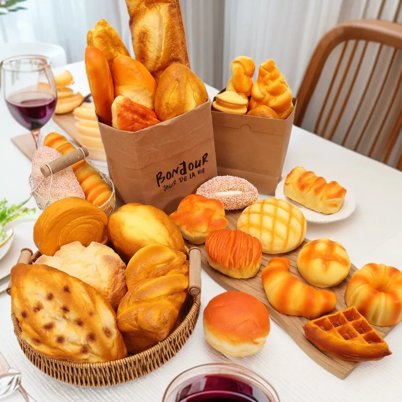 PU Artificial Bread Baguette Croissant Conch Bread Squishy Fake Food Model Home Decor Ornament Decoration
PU Artificial Bread Baguette Croissant Conch Bread Squishy Fake Food Model Home Decor Ornament Decoration