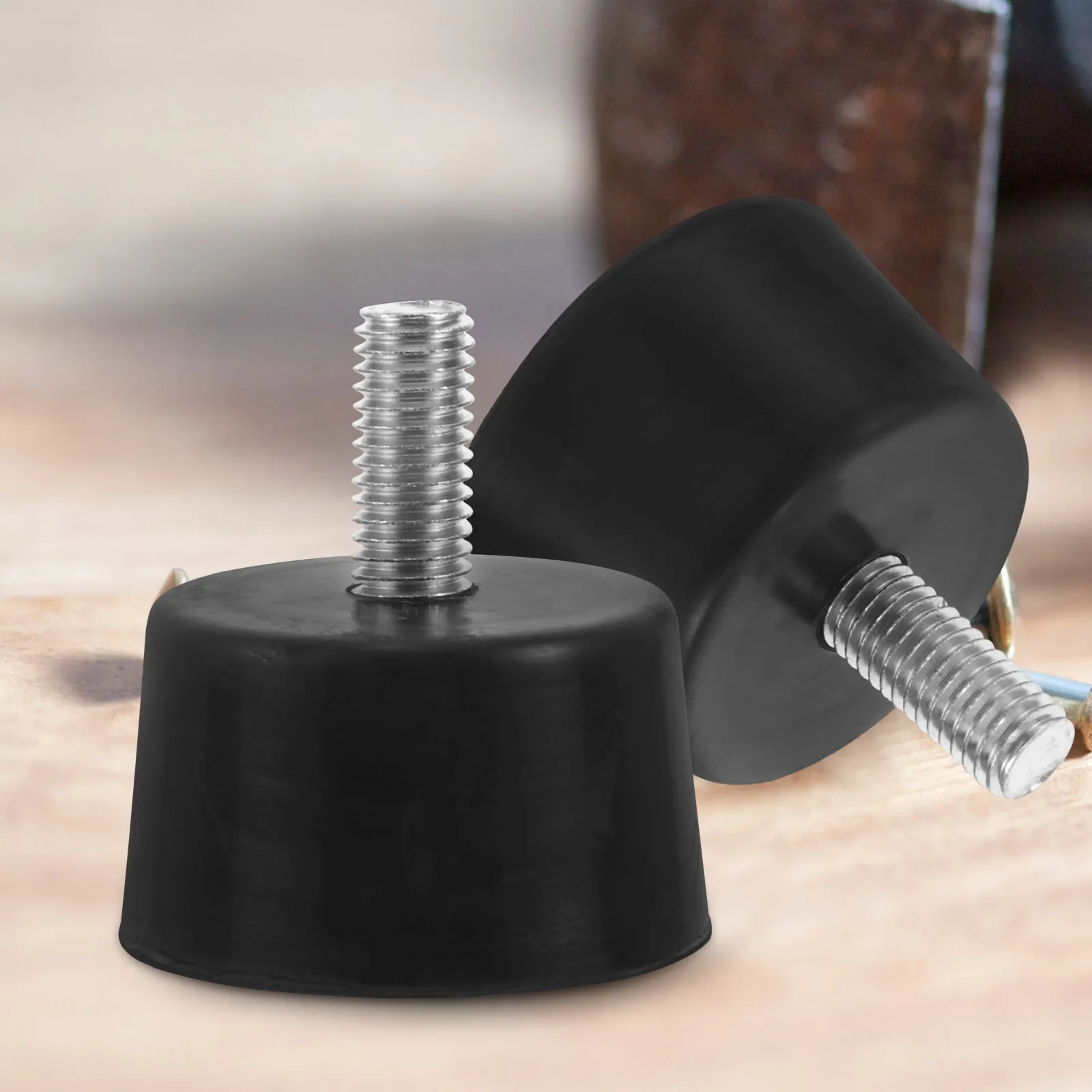 4 Pcs Rubber Shock Absorber M10 Adjustable Heavy Duty Leveling Feet Furniture Chair Table Bed Legs Screw 23mm Non Slip 
4 Pcs Rubber Shock Absorber M10 Adjustable Heavy Duty Leveling Feet Furniture Chair Table Bed Legs Screw 23mm Non Slip