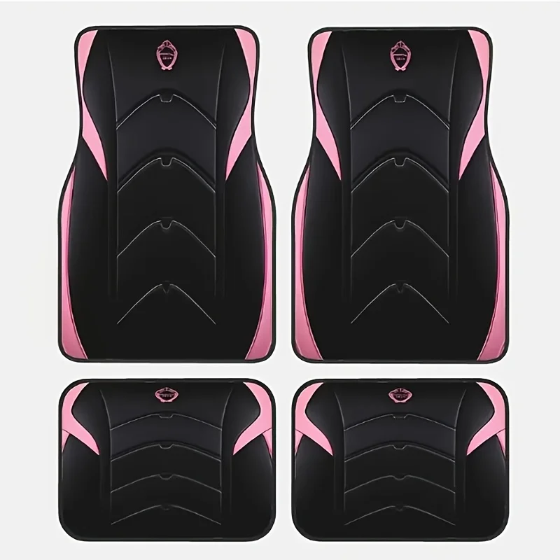 4-Pack Black Pink Minimalist Car Floor Mats - Soft Easy Clean, Anti-Slip Durable, Stylish, Fits Most Vehicles, Gift
4-Pack Black Pink Minimalist Car Floor Mats - Soft Easy Clean, Anti-Slip Durable, Stylish, Fits Most Vehicles, Gift