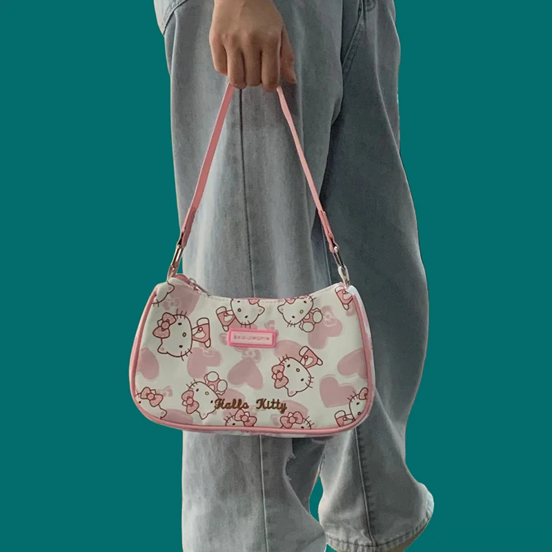 Sanrio Hello Kitty Y2K Shoulder Bag Cartoon Handbag Kuromi My Melody Women's Fashion Packet Anime Purse UnderarmTote Bagpack
Sanrio Hello Kitty Y2K Shoulder Bag Cartoon Handbag Kuromi My Melody Women's Fashion Packet Anime Purse UnderarmTote Bagpack