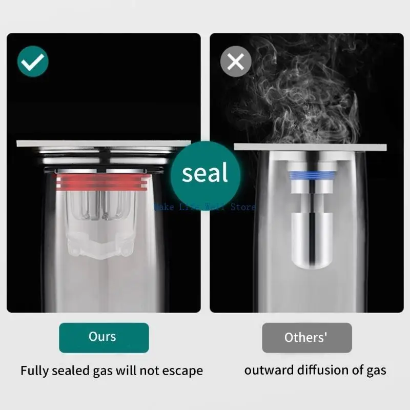 Floor Drain Odor-Proof Backflow Preventer for Kitchen Bathroom Pipes Tube
Floor Drain Odor-Proof Backflow Preventer for Kitchen Bathroom Pipes Tube