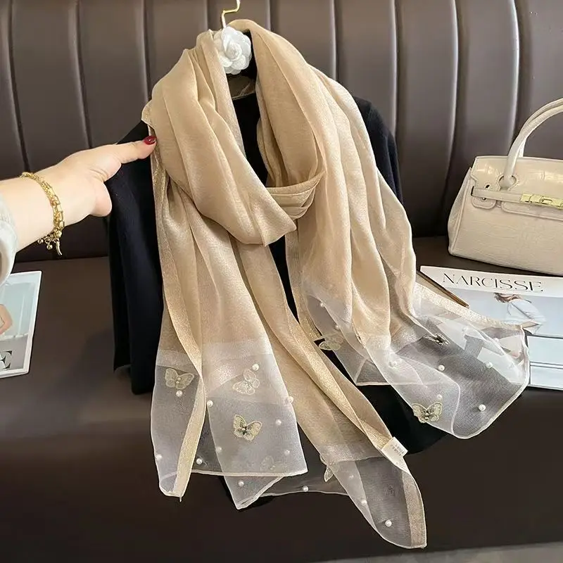 Весна-лето, новый шелковый шарф с вышивкой бисером, женский сохраняющий тепло, декоративный шарф, высокое качество, многоцветный подарок на день рождения
Весна-лето, новый шелковый шарф с вышивкой бисером, женский сохраняющий тепло, декоративный шарф, высокое качество, многоцветный подарок на день рождения