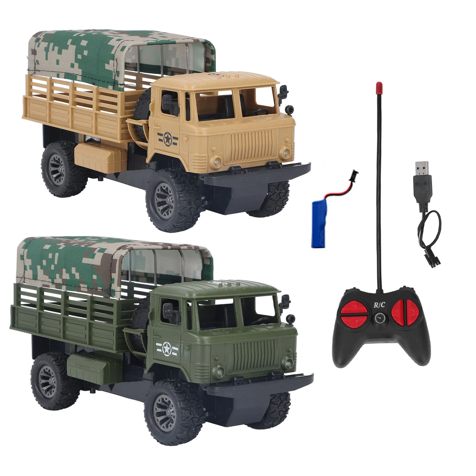 Радиоуправляемые автомобили RC Военный грузовик 4-канальная съемная палатка с дистанционным управлением Военный грузовик с подсветкой для детей старше 6 лет
Радиоуправляемые автомобили RC Военный грузовик 4-канальная съемная палатка с дистанционным управлением Военный грузовик с подсветкой для детей старше 6 лет