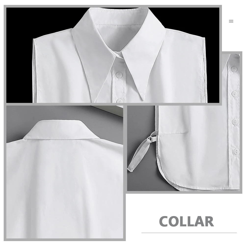 Cotton Detachable Collars for Women Fake Shirt Collar Blouse False Collar Attachment Collarless Dress Office Work Suits Party
Cotton Detachable Collars for Women Fake Shirt Collar Blouse False Collar Attachment Collarless Dress Office Work Suits Party