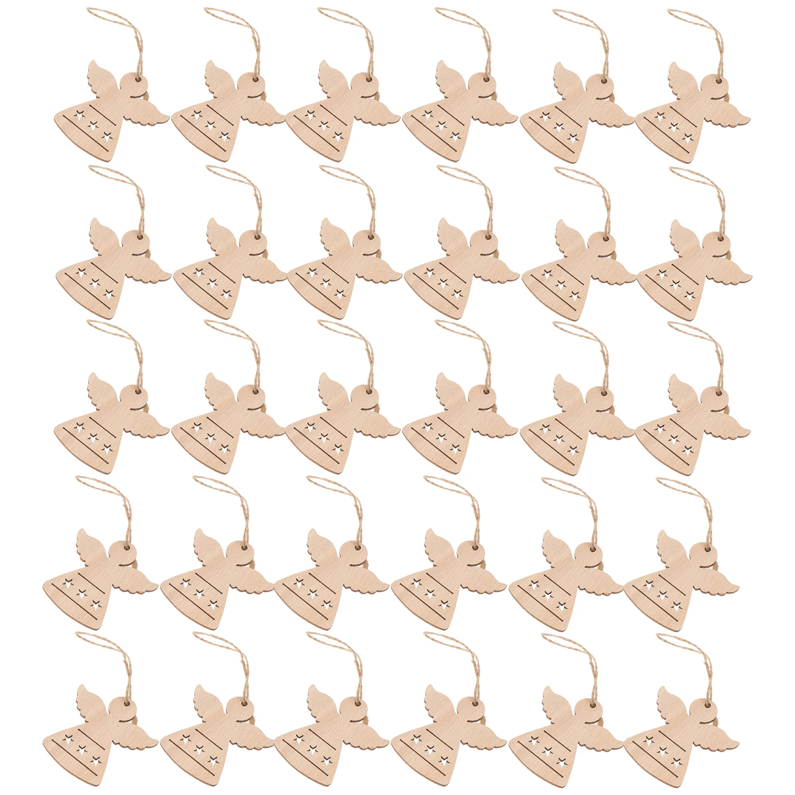 36pcs Wooden Angel Shape Cutouts Unfinished Natural Wood Hanging Ornaments For Diy Painting Crafts Christmas Tree Decor Holiday
36pcs Wooden Angel Shape Cutouts Unfinished Natural Wood Hanging Ornaments For Diy Painting Crafts Christmas Tree Decor Holiday