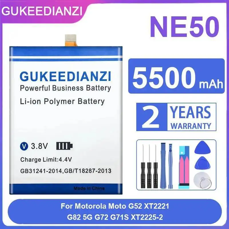 NE50 For Motorola Moto G52 XT2221 G82 5G G72 G71S XT2225-2 Durable Safe 5500Mah Mobile Phone Battery
NE50 For Motorola Moto G52 XT2221 G82 5G G72 G71S XT2225-2 Durable Safe 5500Mah Mobile Phone Battery