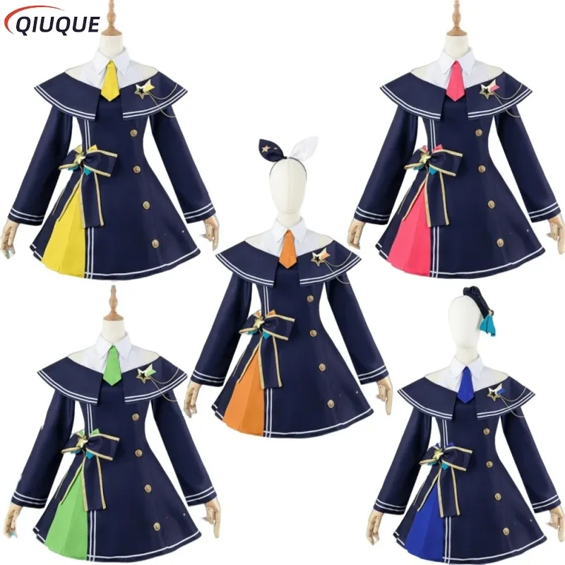 Project Sekai colorful stage cosplay Tenma Saki hinomori Shiho homino Ichika Mochizuki Honami cosplay costume women uniform set
Project Sekai colorful stage cosplay Tenma Saki hinomori Shiho homino Ichika Mochizuki Honami cosplay costume women uniform set