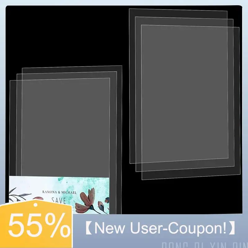 A81M New- 50Pcs Clear Acetate Sheets Transparent Plastic Sheets Heat Embossing Cards For DIY Scrapbook Photo Frames
A81M New- 50Pcs Clear Acetate Sheets Transparent Plastic Sheets Heat Embossing Cards For DIY Scrapbook Photo Frames