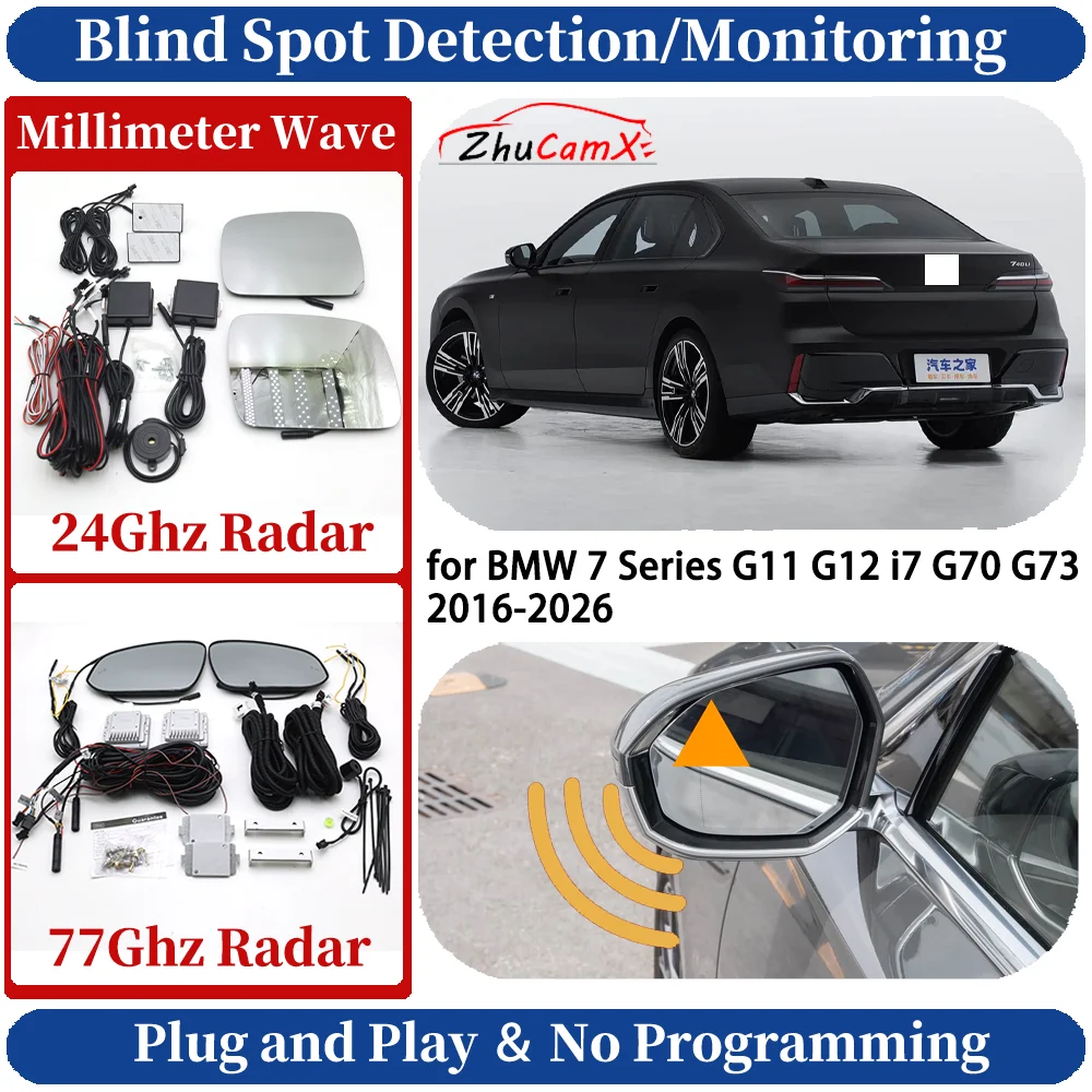 Blind Spot Monitoring/Detection System for BMW 7 Series G11 G12 i7 G70 G73 2016-2026 Night Driving Side Lane Change Assist
Blind Spot Monitoring/Detection System for BMW 7 Series G11 G12 i7 G70 G73 2016-2026 Night Driving Side Lane Change Assist