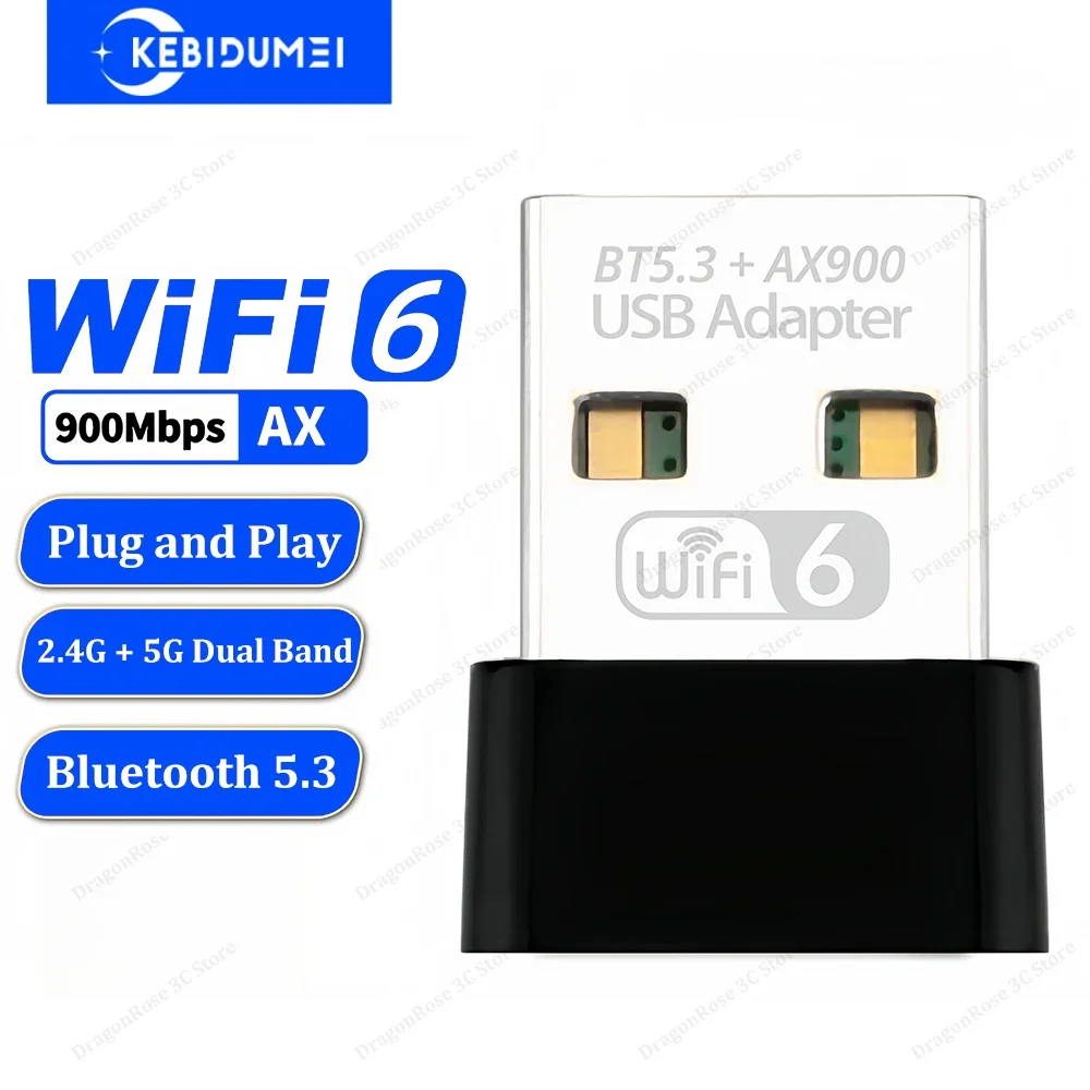 Беспроводная сетевая карта 900 Мбит/с Bluetooth 5.3 WiFi 6 USB-адаптер 2,4G 5 ГГц двухдиапазонный Wi-Fi USB-ключ Wi-Fi-приемник Драйвер бесплатно
Беспроводная сетевая карта 900 Мбит/с Bluetooth 5.3 WiFi 6 USB-адаптер 2,4G 5 ГГц двухдиапазонный Wi-Fi USB-ключ Wi-Fi-приемник Драйвер бесплатно