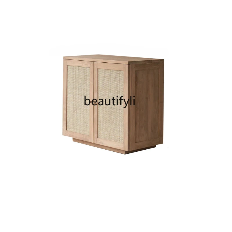 Sideboard Cabinet Solid Wood Oak Rattan Woven Nordic Simple Storage Wall Storage Kitchen Tea Cabinet
Sideboard Cabinet Solid Wood Oak Rattan Woven Nordic Simple Storage Wall Storage Kitchen Tea Cabinet