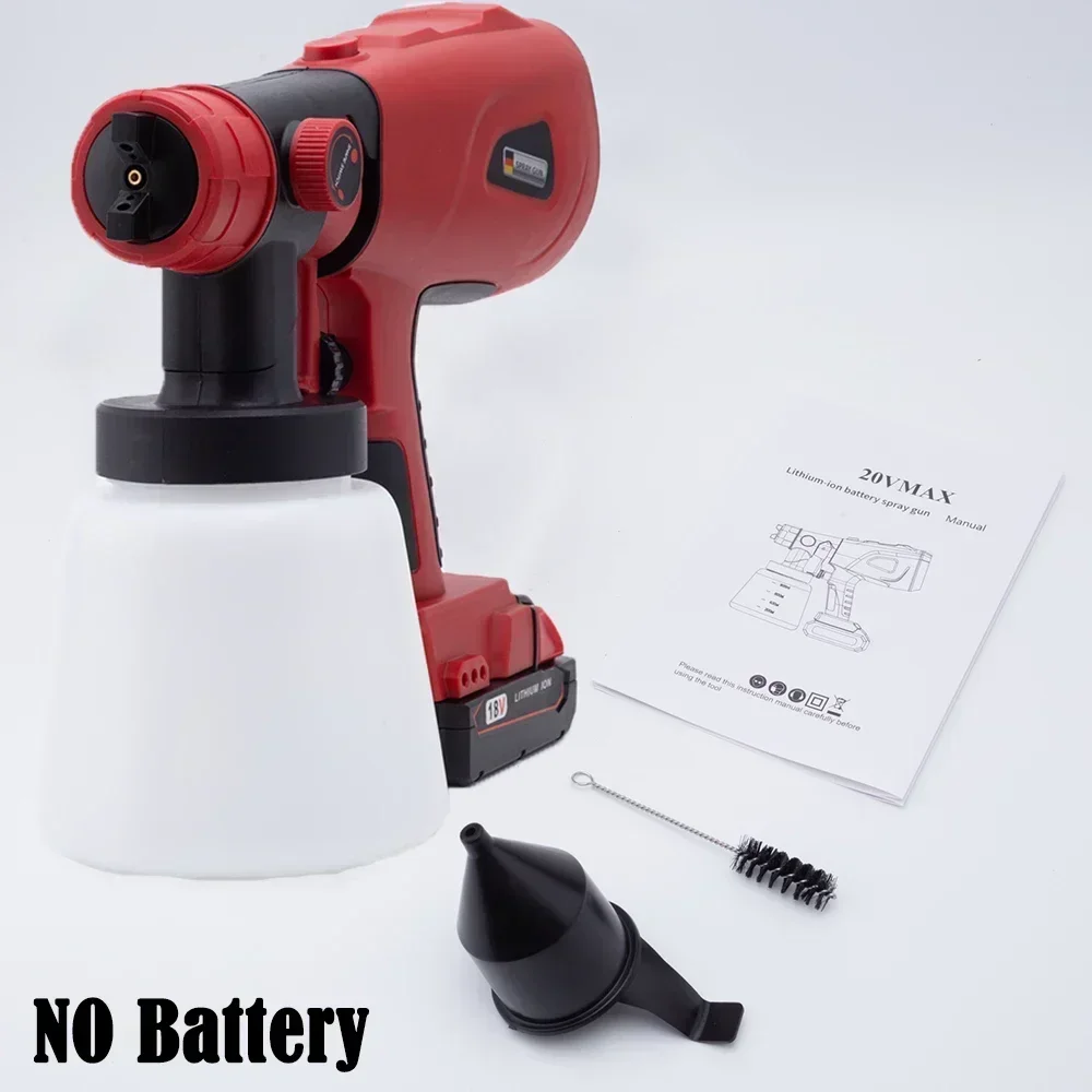 Portable Electric Spray Gun for Milwaukee 18V Lithium Battery High Cordless Power Control Electric Household Paint Sprayer
Portable Electric Spray Gun for Milwaukee 18V Lithium Battery High Cordless Power Control Electric Household Paint Sprayer
