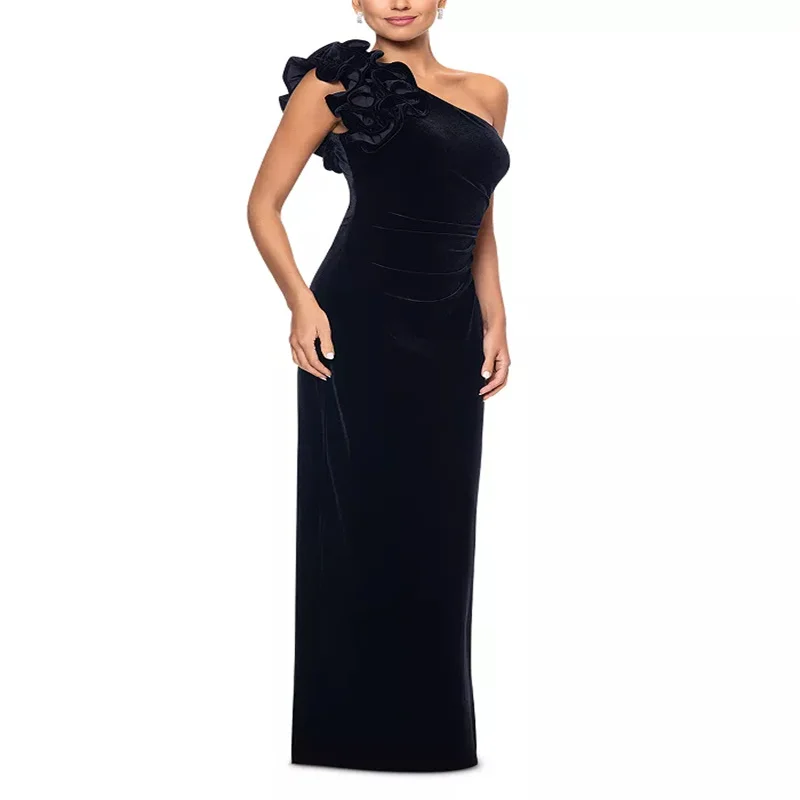 Black Dresses for Special Occasions Velvet Evening Dress Ladies One Shoulder Long Mermaid Women Dresses Customized 2025 New
Black Dresses for Special Occasions Velvet Evening Dress Ladies One Shoulder Long Mermaid Women Dresses Customized 2025 New