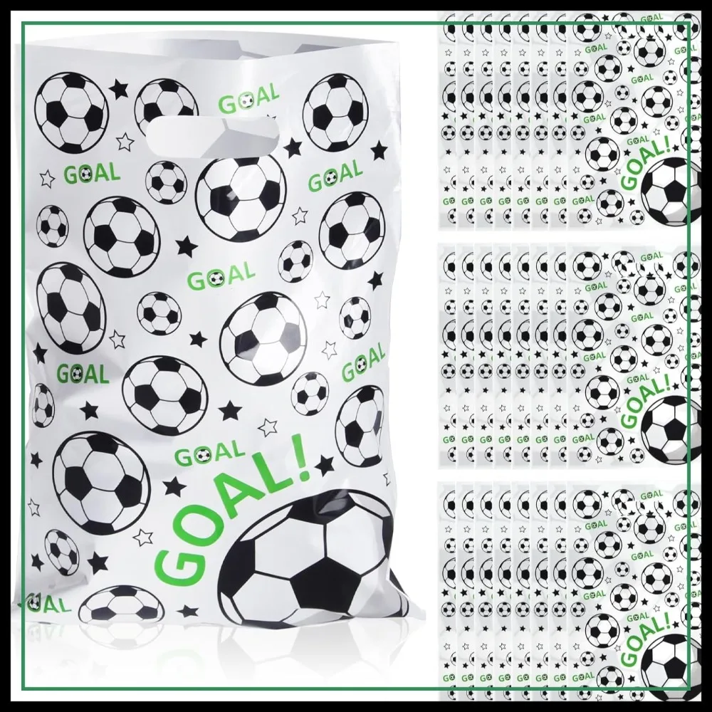 30Pcs Soccer Goodie Bags - Plastic Treat Bags for Party Favors, Snacks, and Decorations
30Pcs Soccer Goodie Bags - Plastic Treat Bags for Party Favors, Snacks, and Decorations