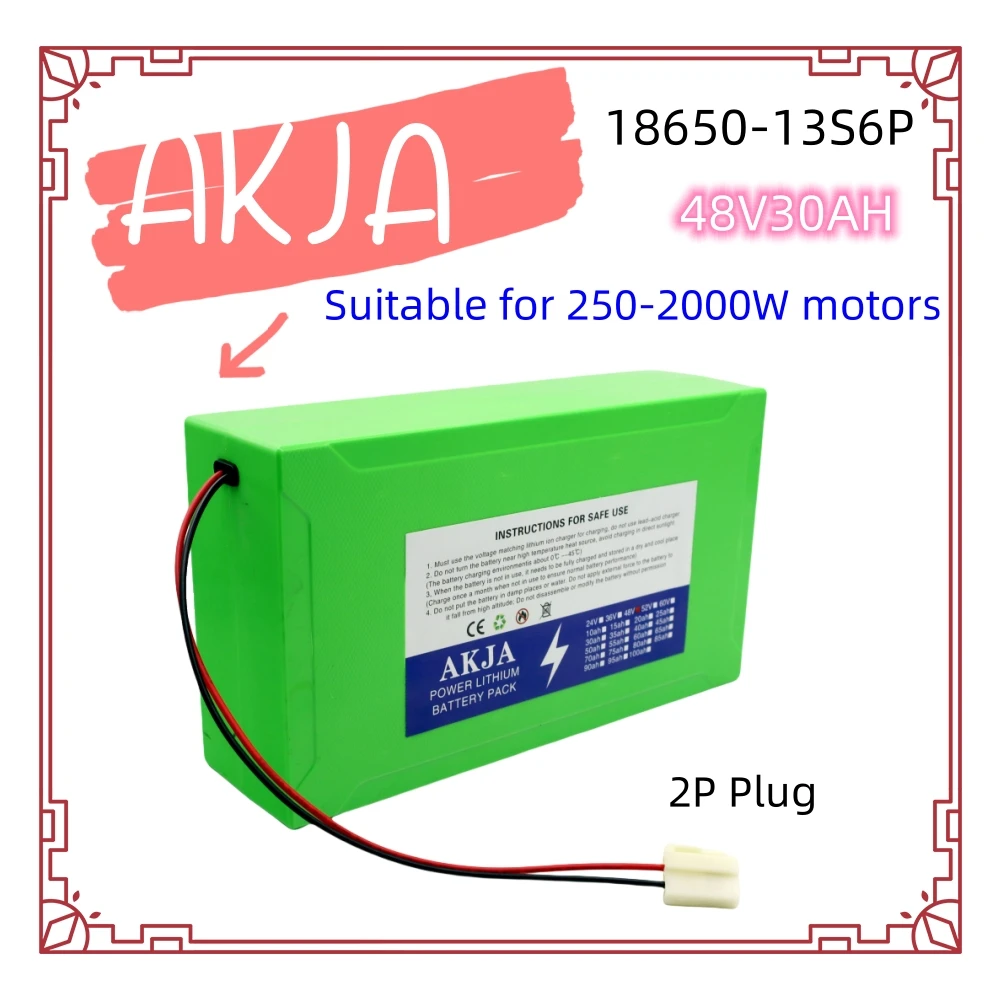 Air fast transportation New Full Capacity Power18650 Lithium Battery48V20-30AH Lithium Battery Pack 13S6P Suitable for 250-2000W
Air fast transportation New Full Capacity Power18650 Lithium Battery48V20-30AH Lithium Battery Pack 13S6P Suitable for 250-2000W