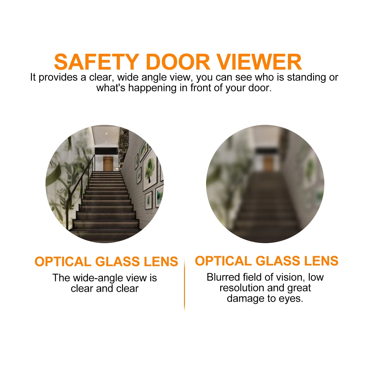 Anti-plitting and Anti-rotating Cat Eyes Door Peephole Reverserdoor Viewer Viewers Observer Lens Copper
Anti-plitting and Anti-rotating Cat Eyes Door Peephole Reverserdoor Viewer Viewers Observer Lens Copper