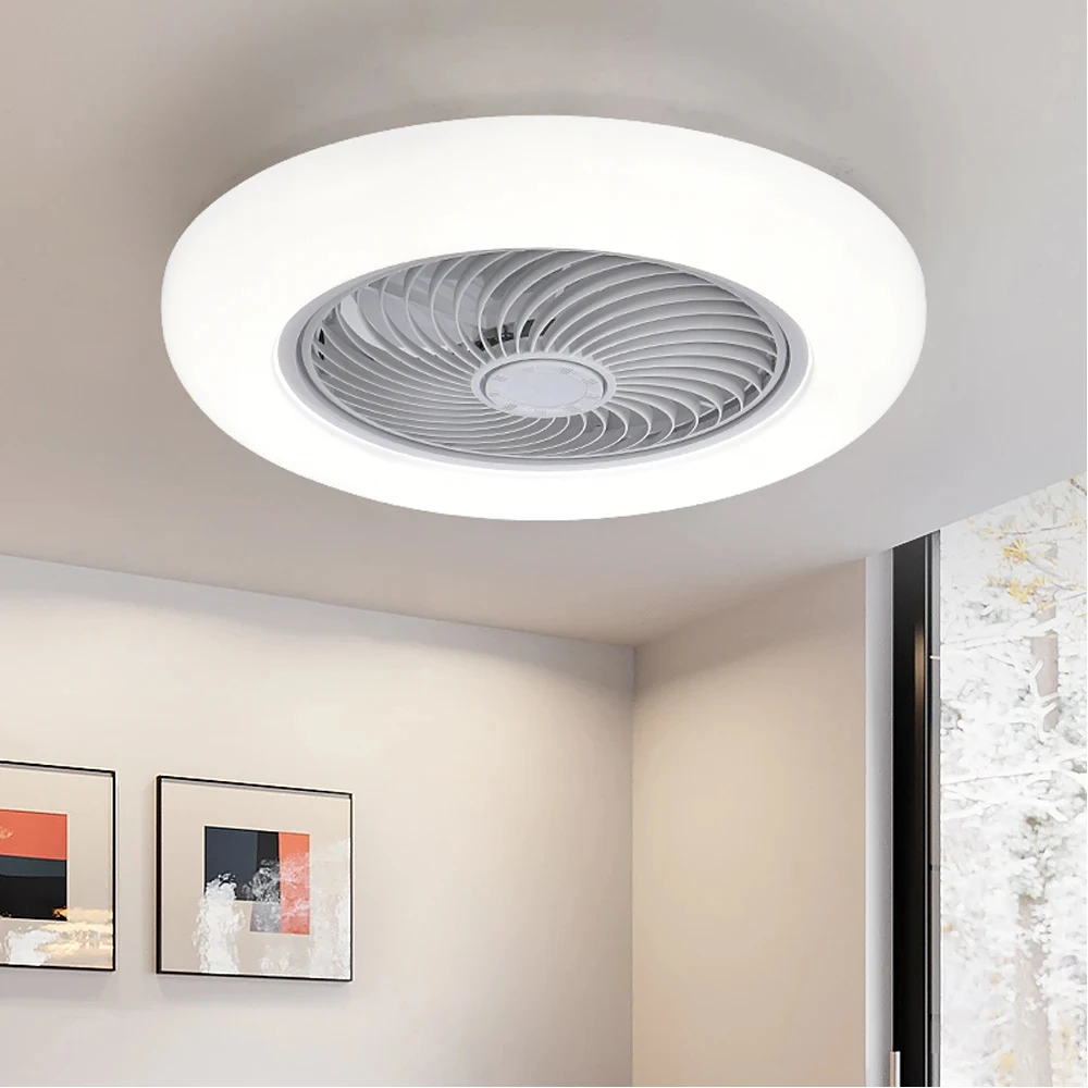 Smart Ceiling Fan Fans With Lights Remote Control Bedroom Decor Ventilator Lamp 52cm Air Invisible Blades Silent
Smart Ceiling Fan Fans With Lights Remote Control Bedroom Decor Ventilator Lamp 52cm Air Invisible Blades Silent
