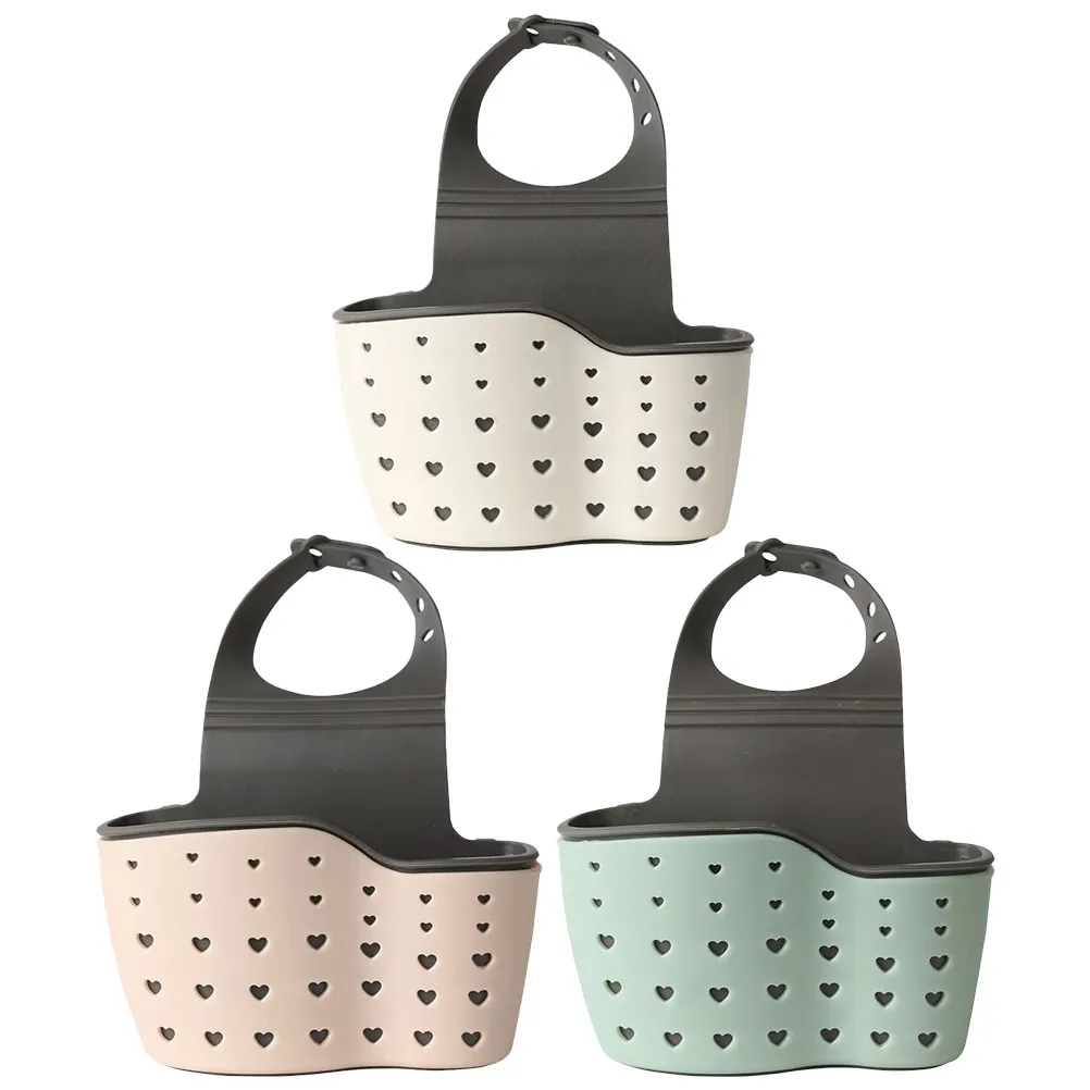 3Pcs Sink Hanging Drain Basket Adjustable Snap-Fastener Kitchen Bathroom Faucet Hanging Shelf for Sponge Soap Brush Towel
3Pcs Sink Hanging Drain Basket Adjustable Snap-Fastener Kitchen Bathroom Faucet Hanging Shelf for Sponge Soap Brush Towel