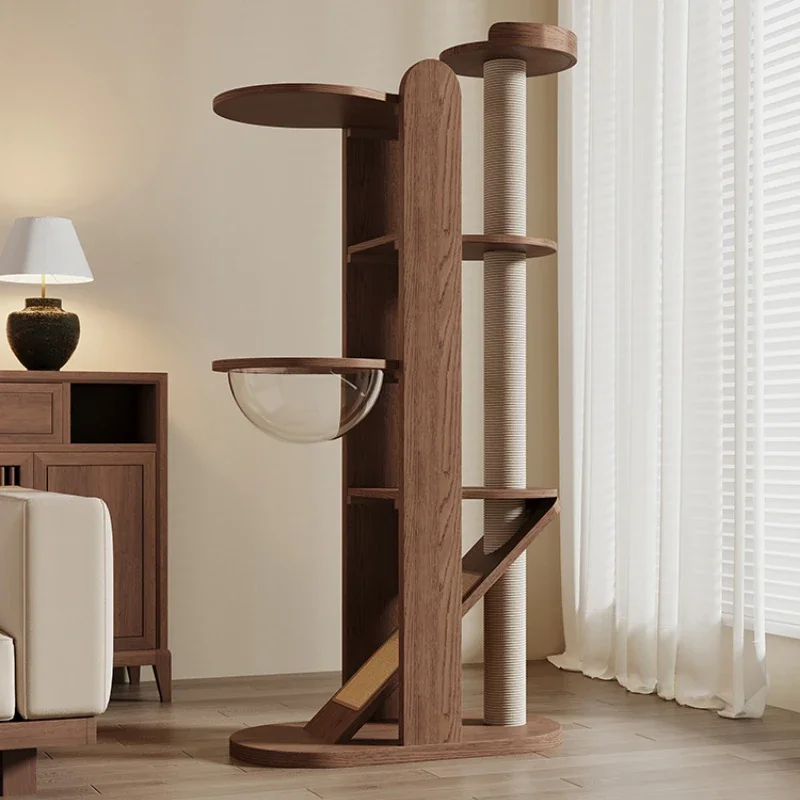 Solid wood scratching board climbing frame tree integrated big not occupy a walnut-colored household multi jumping platform
Solid wood scratching board climbing frame tree integrated big not occupy a walnut-colored household multi jumping platform