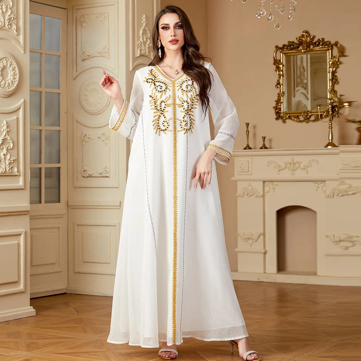 Eid Mubarak Abaya Women Party Dress Embroidery Abaya Muslim Modest Dresses Jalabiya Robe Ramadan Morocco Dubai Kaftan Vestido
Eid Mubarak Abaya Women Party Dress Embroidery Abaya Muslim Modest Dresses Jalabiya Robe Ramadan Morocco Dubai Kaftan Vestido