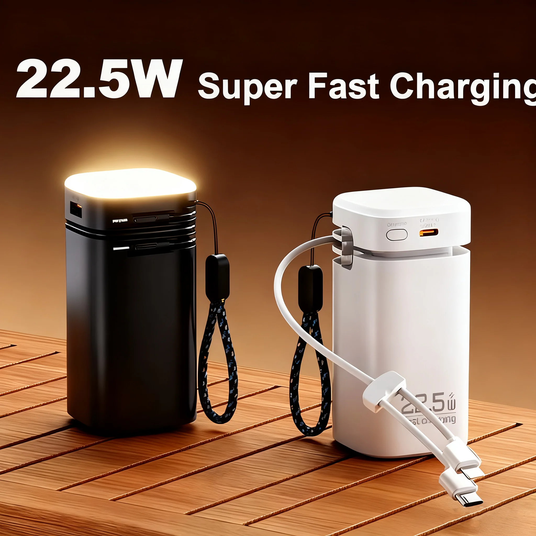 Power Bank 20000mAh PD20W Dual Way Fast Charging Powerbank Built in Cable for iPhone 16 Samsung Xiaomi Spare Battery with Light
Power Bank 20000mAh PD20W Dual Way Fast Charging Powerbank Built in Cable for iPhone 16 Samsung Xiaomi Spare Battery with Light