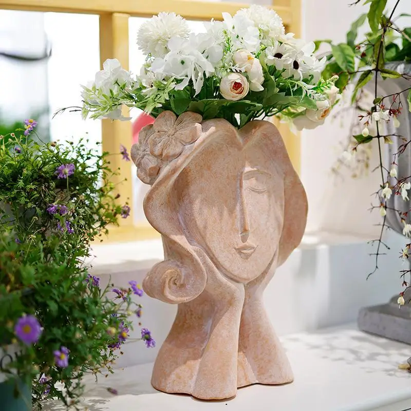 Vase ornaments living room flower arrangement art garden desktop creative fake flowers retro flower pot
Vase ornaments living room flower arrangement art garden desktop creative fake flowers retro flower pot