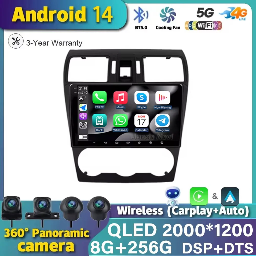 Мультимедийный видеоплеер на Android 14 для Subaru Forester 4 SJ XV 2012-2015, автомобильное радио, стерео, 4G, навигация, GPS, беспроводной Carplay DSP
Мультимедийный видеоплеер на Android 14 для Subaru Forester 4 SJ XV 2012-2015, автомобильное радио, стерео, 4G, навигация, GPS, беспроводной Carplay DSP