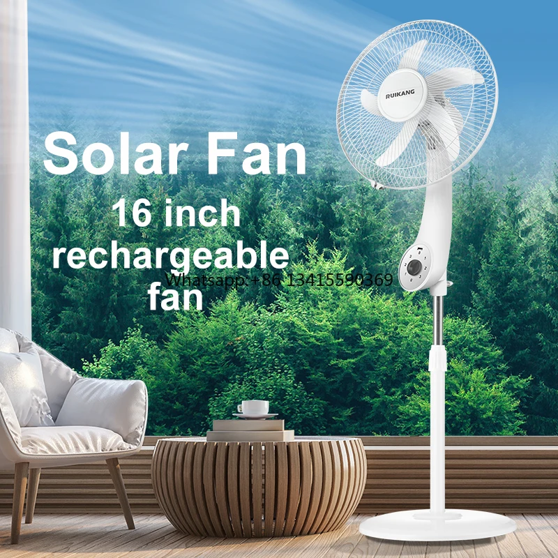 Solar Powered Fans with Panel Factory High Quality 16 Inch Rechargeable Stand Air Ventilation Cool Strong Wind DC Fans for Homes
Solar Powered Fans with Panel Factory High Quality 16 Inch Rechargeable Stand Air Ventilation Cool Strong Wind DC Fans for Homes