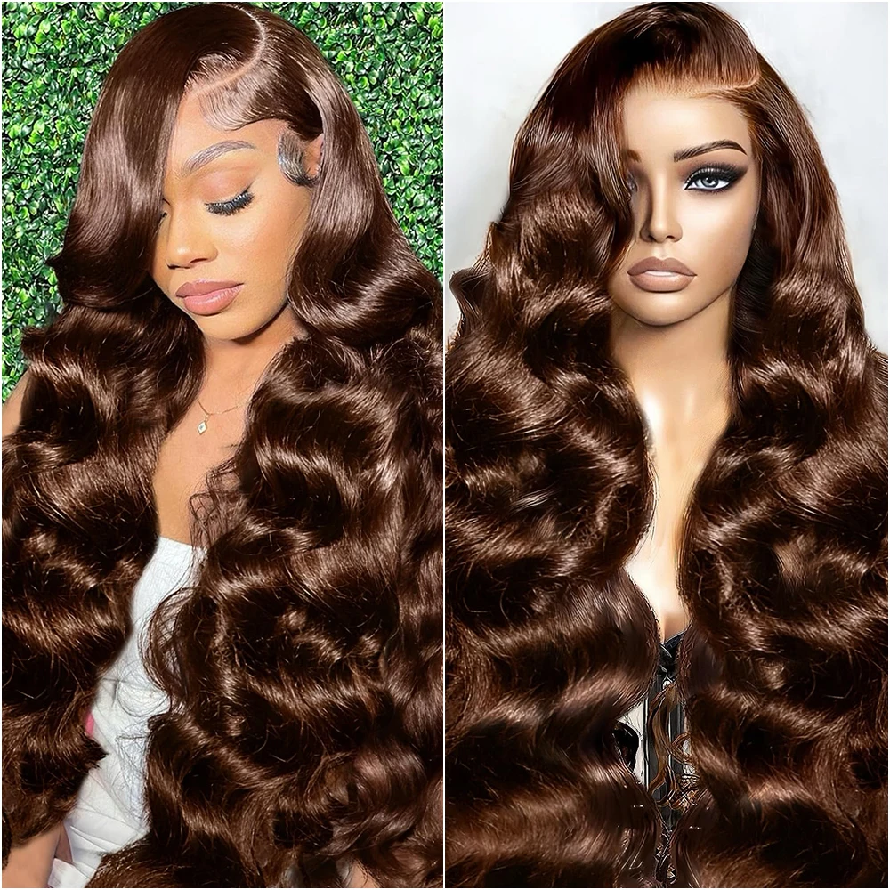 30 40 Inches Body Wave Chocolate Brown 13x6 HD Lace Frontal Wigs #4 Colored Chocolate Brown 13x4 HD Lace Front Wigs For Women
30 40 Inches Body Wave Chocolate Brown 13x6 HD Lace Frontal Wigs #4 Colored Chocolate Brown 13x4 HD Lace Front Wigs For Women