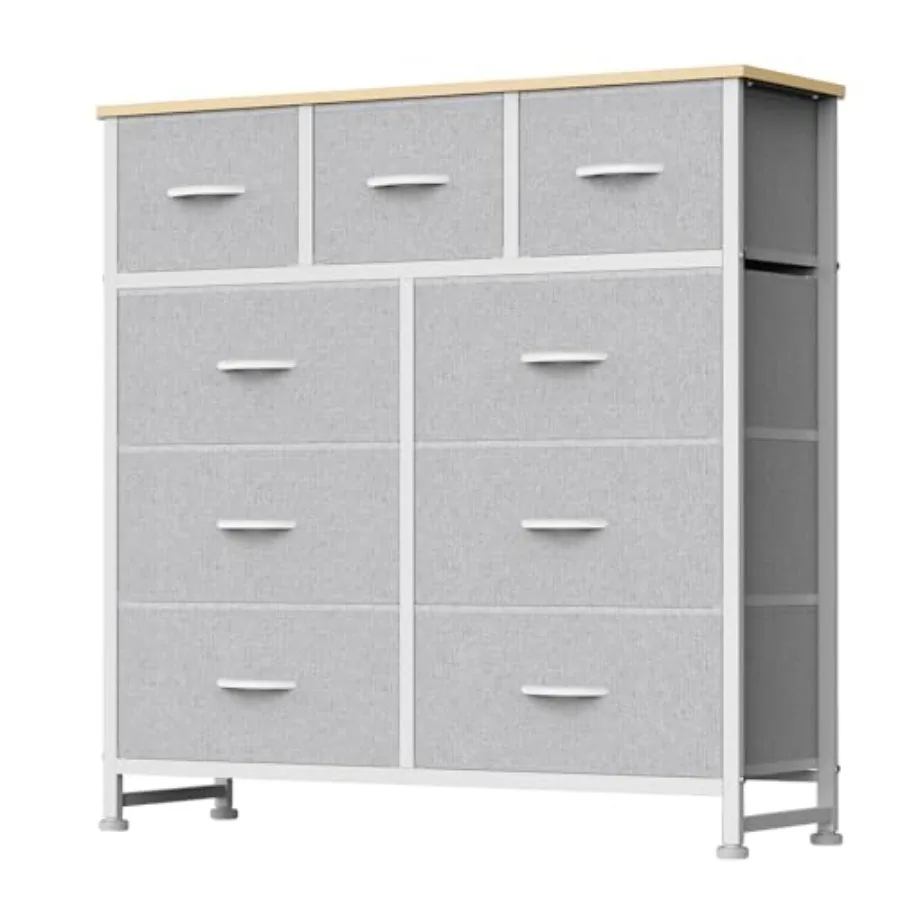 9 Drawer Dresser for Bedroom, Fabric Storage Organizer with Sturdy Metal Frame, Wooden Top Chest of Drawers for Closet Entryway
9 Drawer Dresser for Bedroom, Fabric Storage Organizer with Sturdy Metal Frame, Wooden Top Chest of Drawers for Closet Entryway