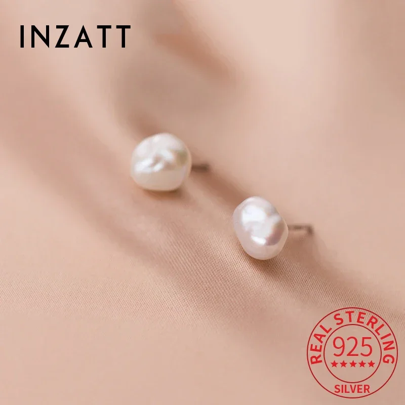 INZATT Real 925 Sterling Silver Irregular Natural Pearl Stud Earrings for Women Classic Fine Jewelry Light Luxury Accessories
INZATT Real 925 Sterling Silver Irregular Natural Pearl Stud Earrings for Women Classic Fine Jewelry Light Luxury Accessories