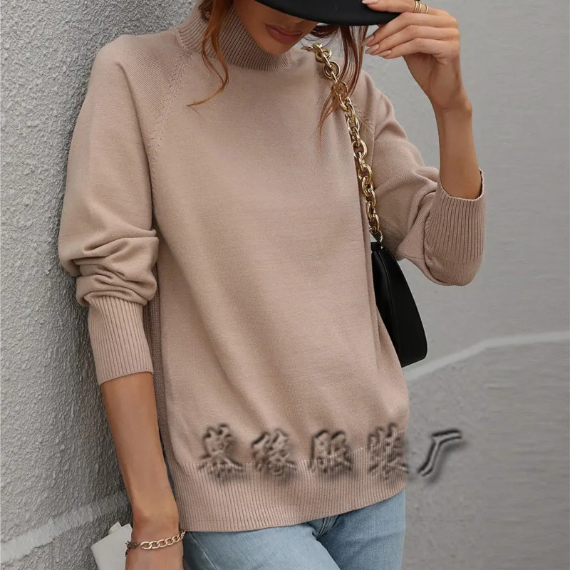 2024 Autumn and Winter new solid color temperament fashion urban wind commuter women solid color high neck sweater women
2024 Autumn and Winter new solid color temperament fashion urban wind commuter women solid color high neck sweater women
